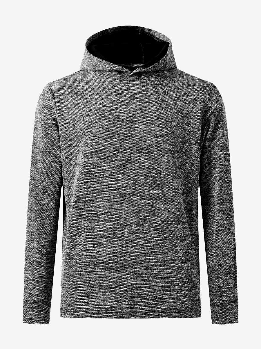 Texture Solid Hoodies Pullover