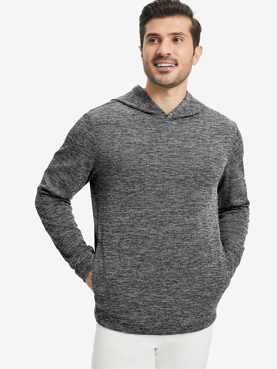 Texture Solid Hoodies Pullover