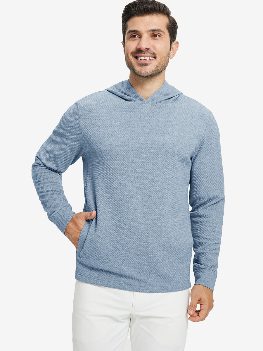 Texture Solid Hoodies Pullover