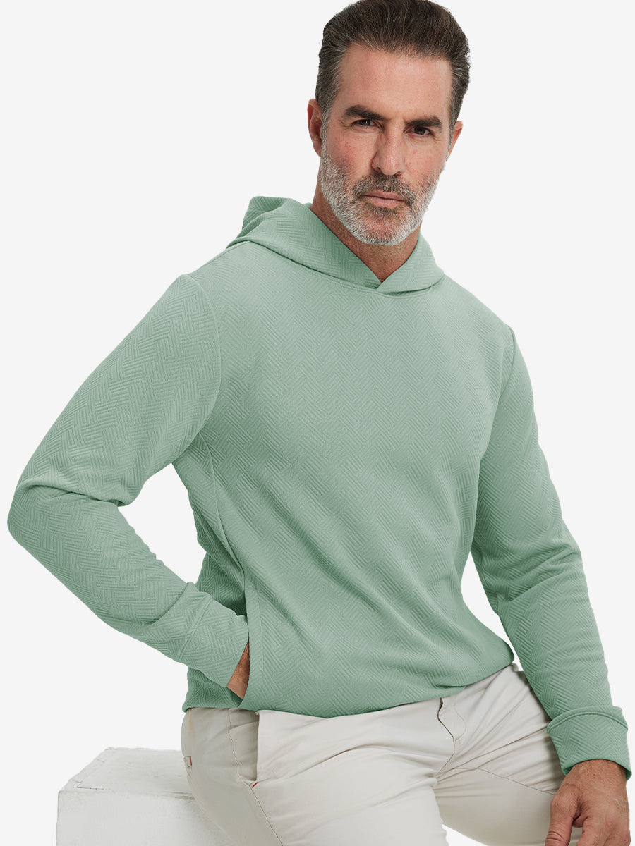 Texture Solid Hoodies Pullover