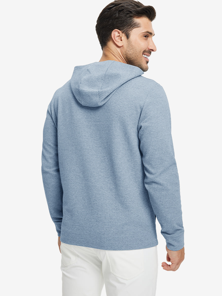 Texture Solid Hoodies Pullover