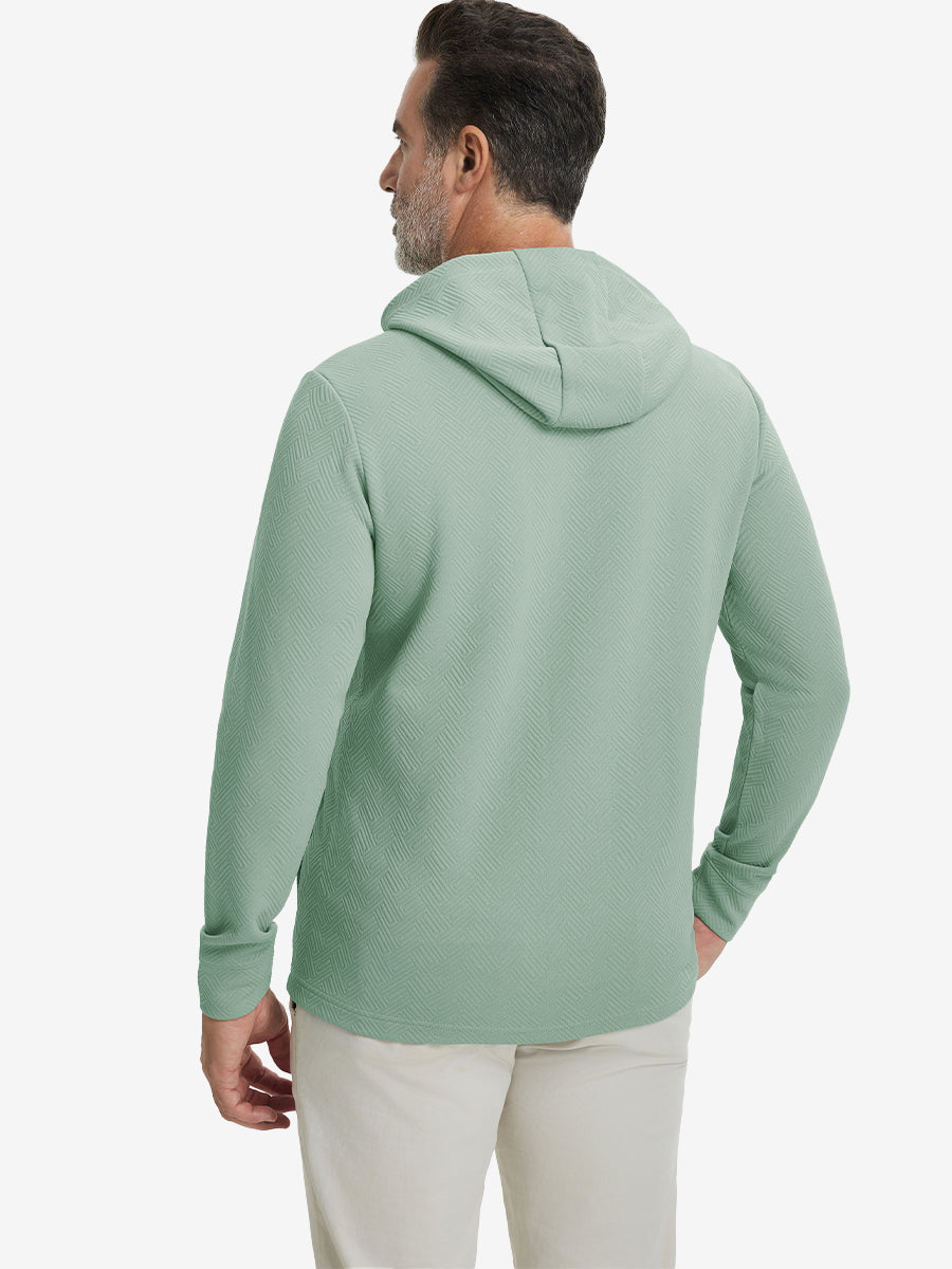 Texture Solid Hoodies Pullover
