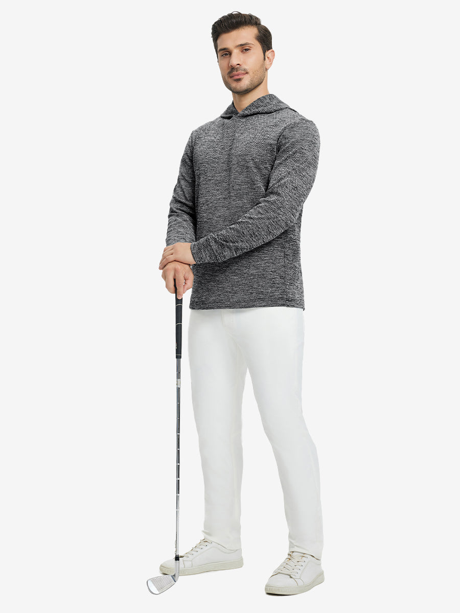 Texture Solid Hoodies Pullover