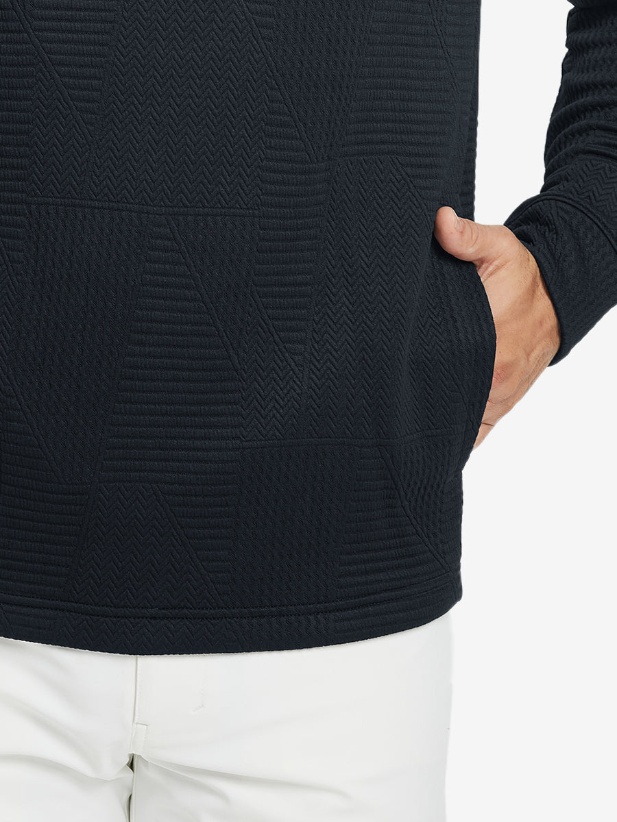 Texture Solid Hoodies Pullover