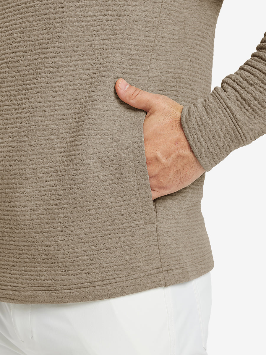Texture Solid Hoodies Pullover