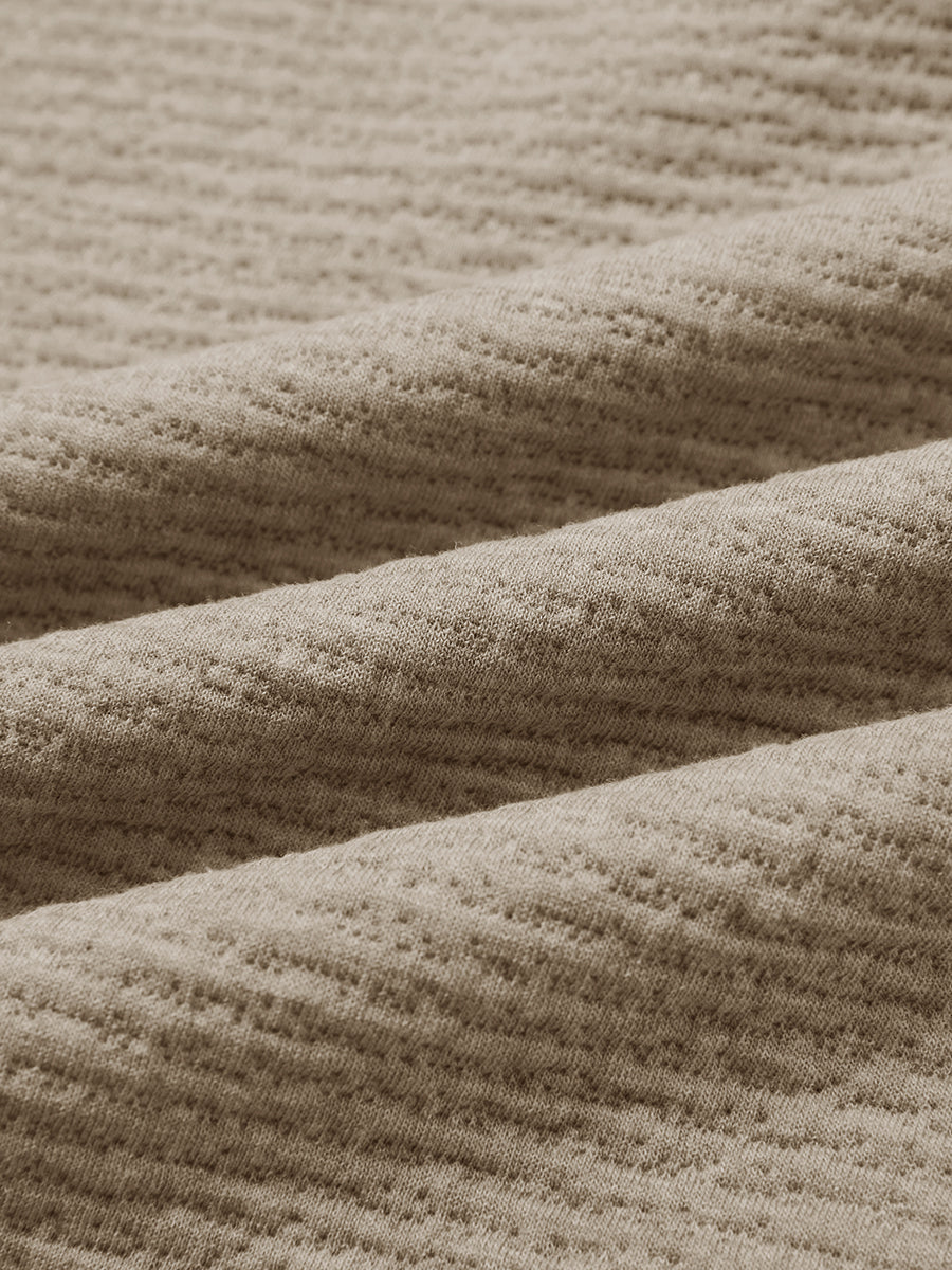 Texture Solid Hoodies Pullover