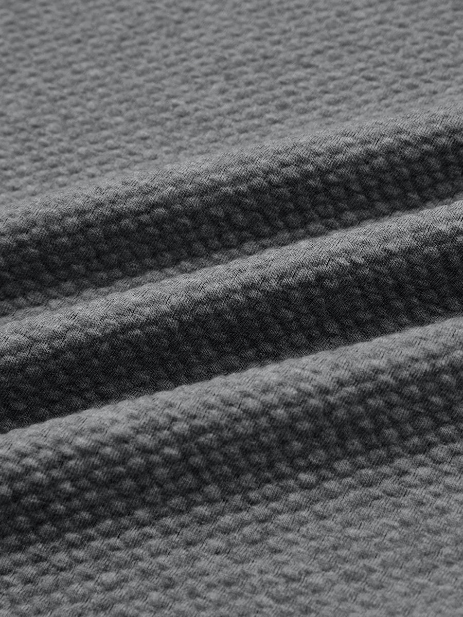 Texture Solid Hoodies Pullover